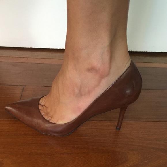 B Brian Atwood "Malika" Leather Pump