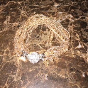 CHAMPAGNE BEAD BRACELET