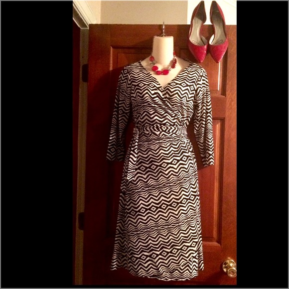 Wrap Dress By London Times Size 10