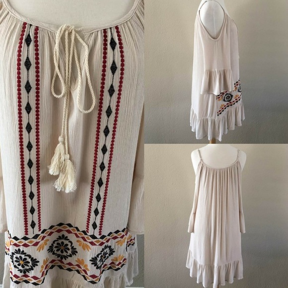 ‼️LAST ONE‼️Aztec Embroidery Drop Waist Dress - Picture 4 of 4