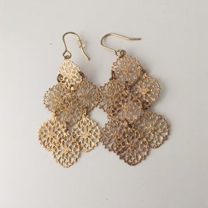 Banana Republic Gold Statement Earrings