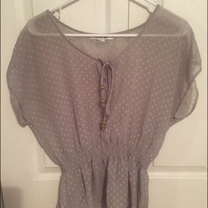 Forever 21 grey blouse