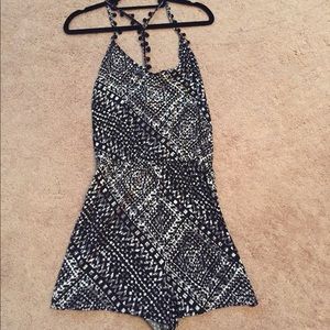 Tribal-print romper