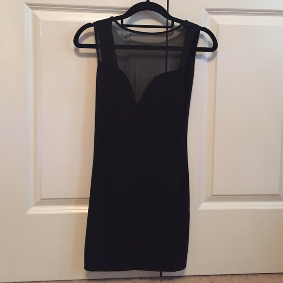 Black V-neck Dress - Picture 1 of 3