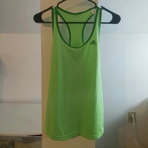 Green Adidas workout top