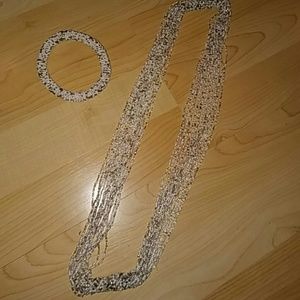 Necklace and matching bracelet