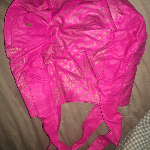 Pink fox purse