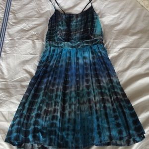 Blue tye dye dress