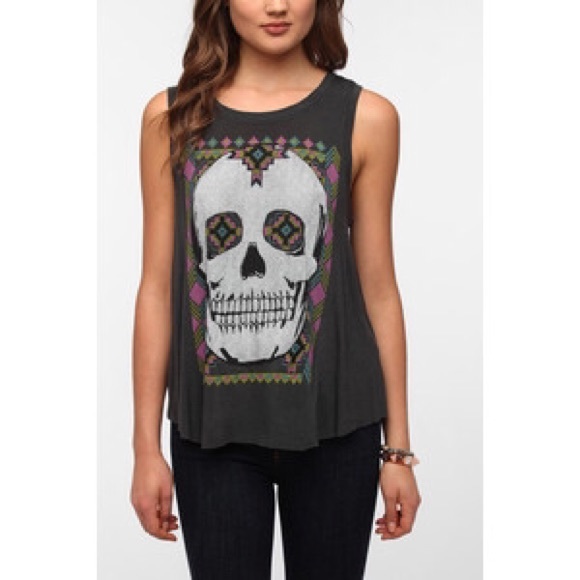 Urban Outfitters Scull Tank - Picture 1 of 4