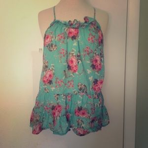 Mossimo supply Co medium floral peplum shirt