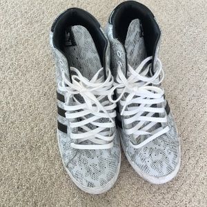 Adidas snake skin sneakers