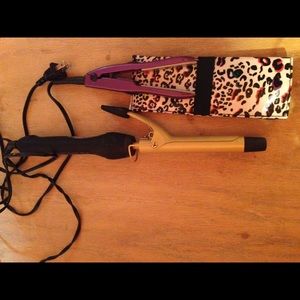 Curling iron & mini flat iron