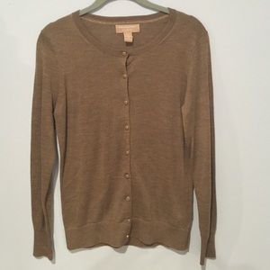 Tan Cardigan Sweater