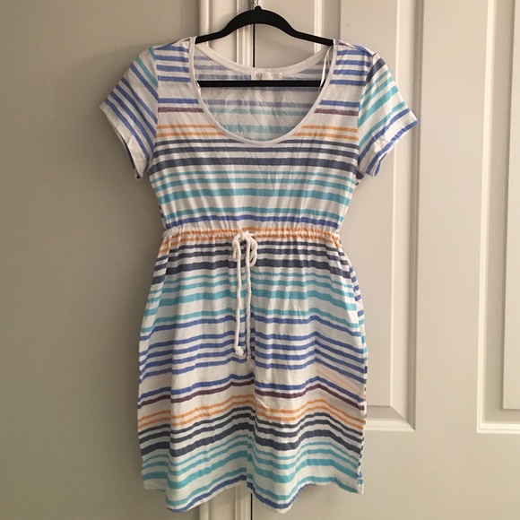 Striped dress from F21 - ties at waist SZ M
