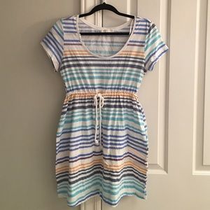 Striped dress from F21 - ties at waist SZ M
