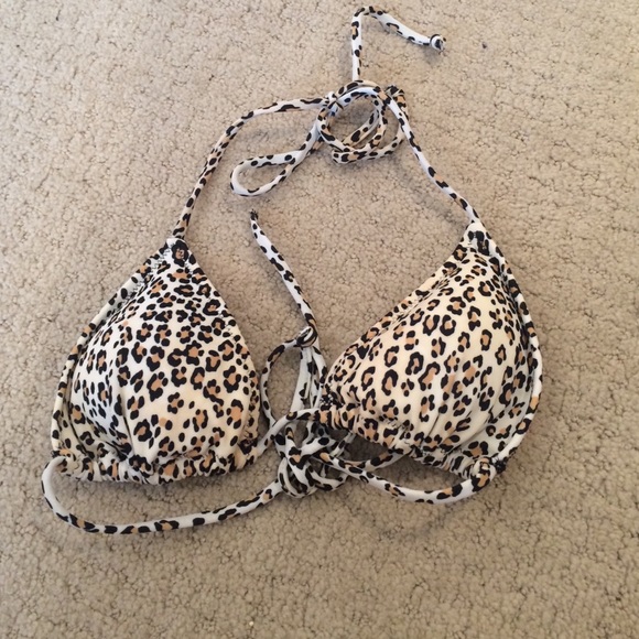 Victoria's Secret Leopard triangle swim top