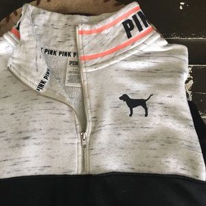 VS pink half zip