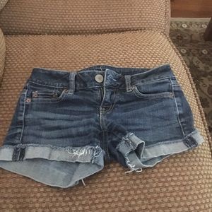 american eagle jean shorts