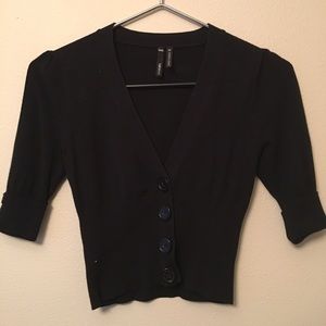 Half sleeve knit cardigan