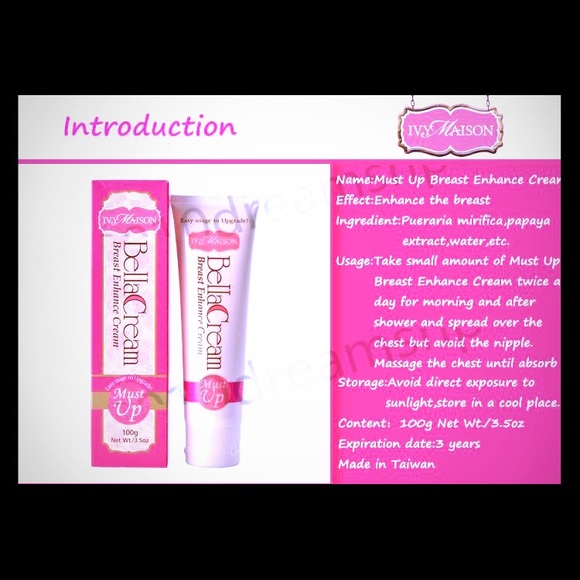 Bella Cream Must Up (4 Tubes)