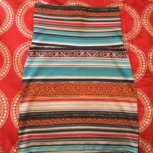 Aztec Bodycon skirt.