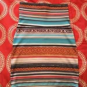 Aztec Bodycon skirt.