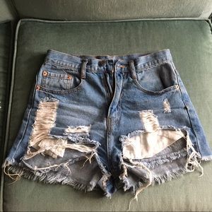 Forever 21 distressed shorts