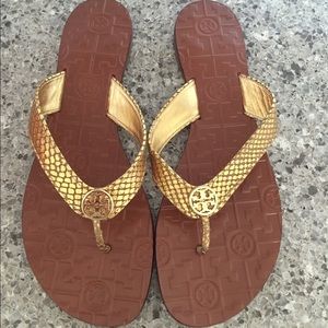 Tory Burch Gold Sandals
