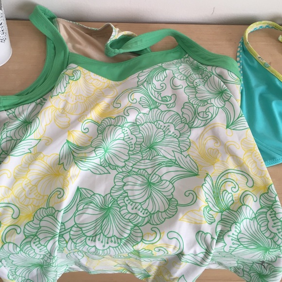 Two swim top and a swim bra top