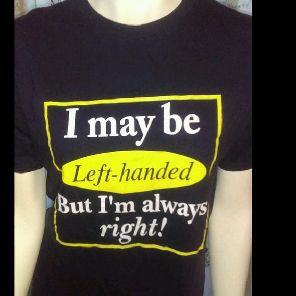 Hanes Tops - Funny Left-handed shirt t-shirt size Medium SOLD