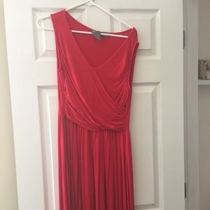 Anthro dressy causal red dress.