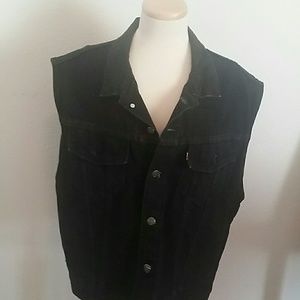Black Levi Jean Vest