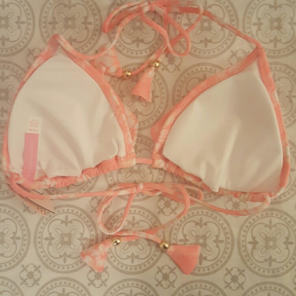 VS "The Flounce" Teeny Bikini Top NWT - Picture 2 of 4