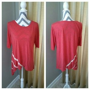 Halcyon Heathered Orange Tie Dye Tee