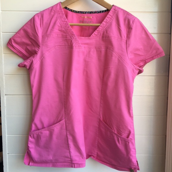 HeartSoul pink scrub top