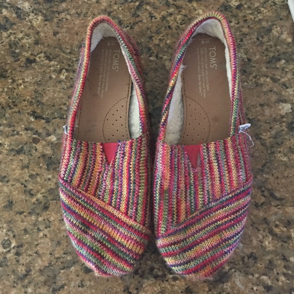 Rainbow Wool Toms