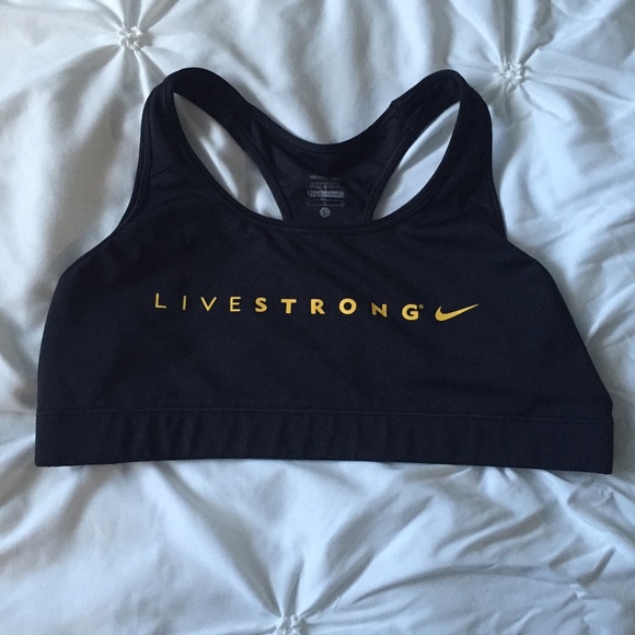 Nike Other - Nike Pro Black Livestrong Sports Bra