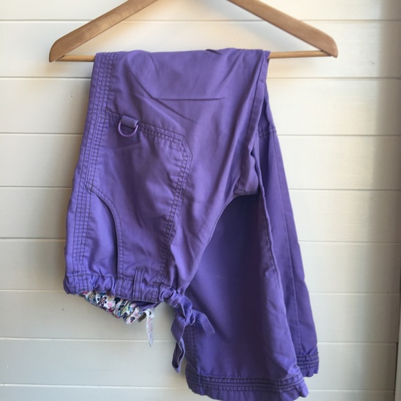 Kathy Peterson purple scrub pants