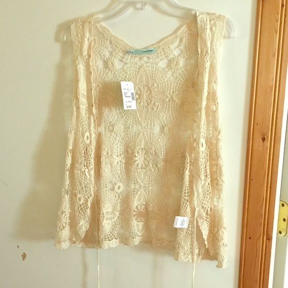 Cute hippie crocheted cardigan
