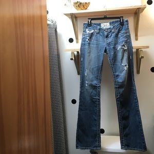 Big Star vintage Liv bootcut destroyed denim jeans