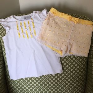 NWOT Tahari kids shirt and shorts set