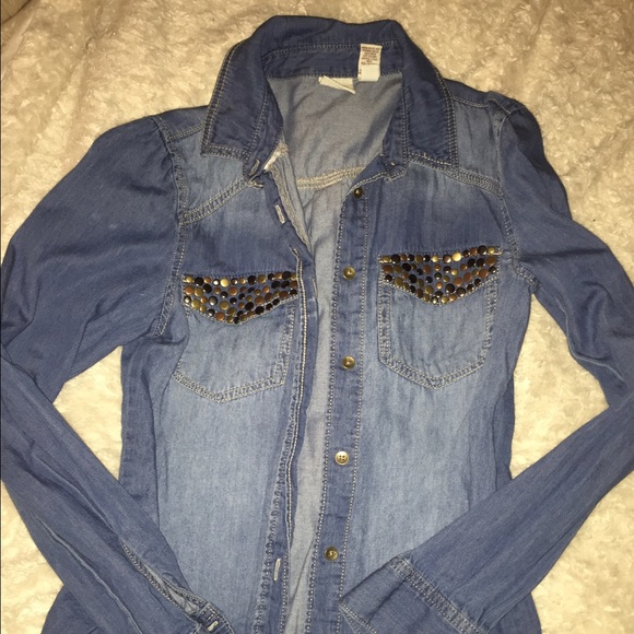 Mudd Denim Button Up