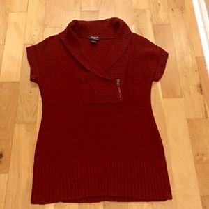 Knit Short Sleeve Sweater Dress
