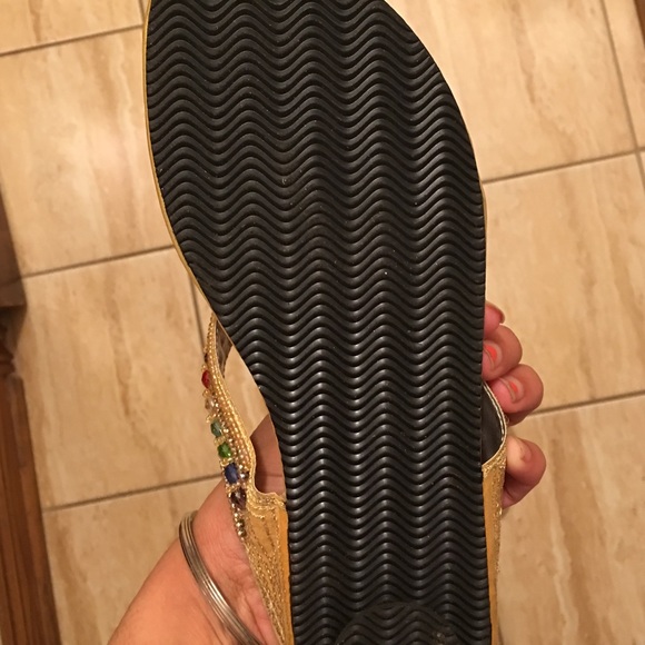 (Sold) Multicolored Jeweled sandals - Picture 3 of 3