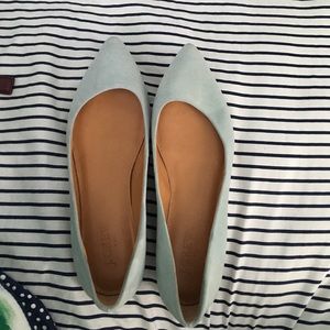 Mint green size 6 J Crew flats
