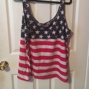 American flag tank