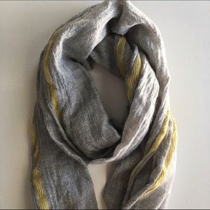 Ahujasons scarf/shawl grey and yellow NWT