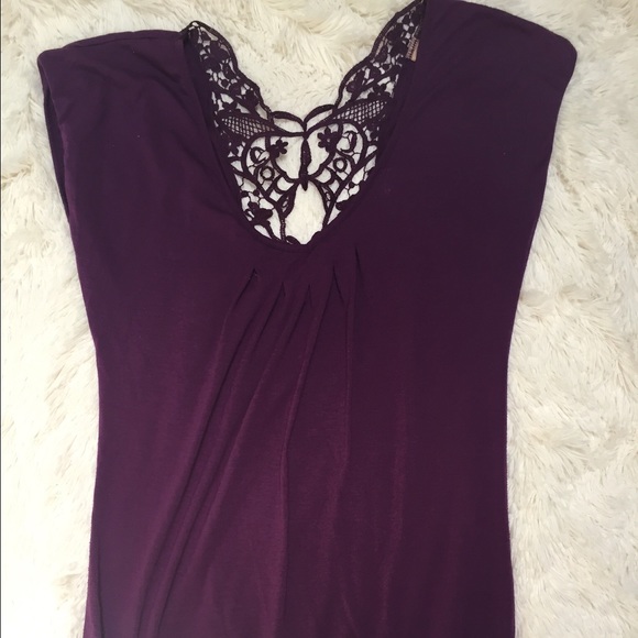 Fun and flirty lace back top