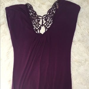 Fun and flirty lace back top