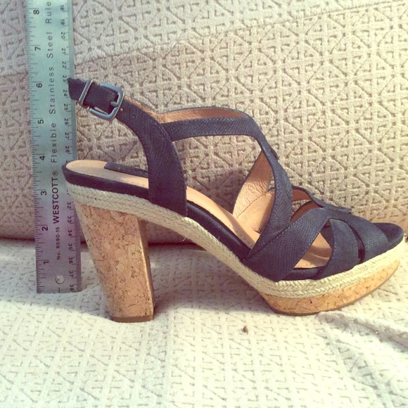 Brand Nurture 4in cork platform heels